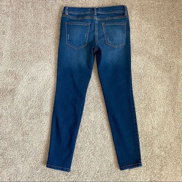 FREE People Low Rise Skinny Leg Medium Wash Stretch Denim Crop Jeans Women's 26 - Picture 3 of 6